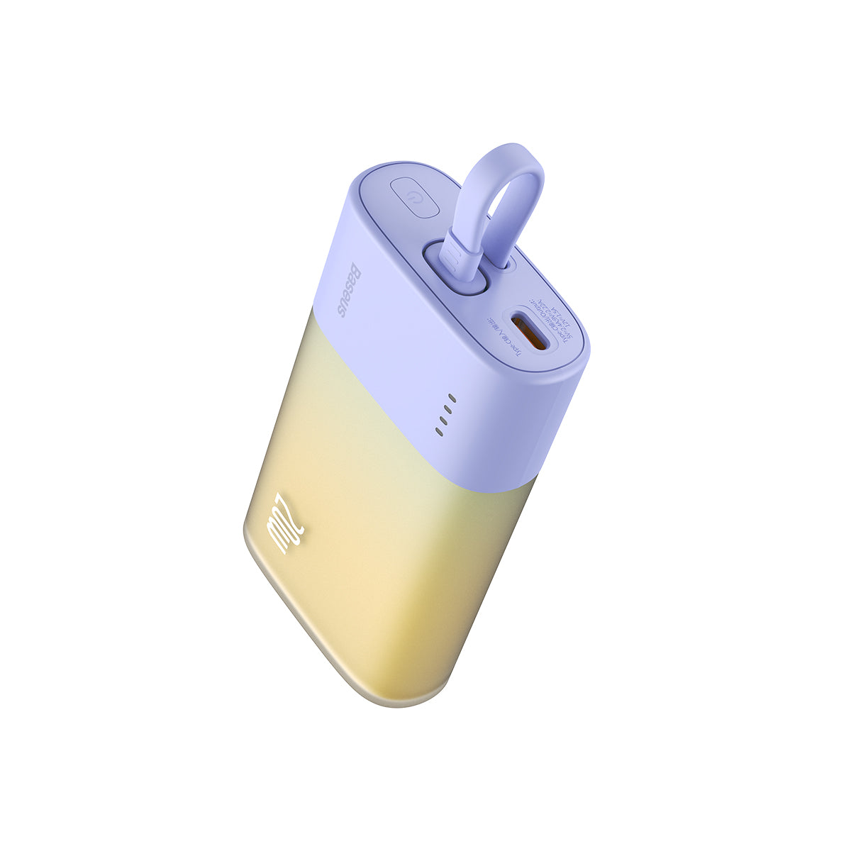 baseus-popsicle-usb-c-power-bank-20w-5200mah-with-built-in-usb-c-cable-flight-ap image 2