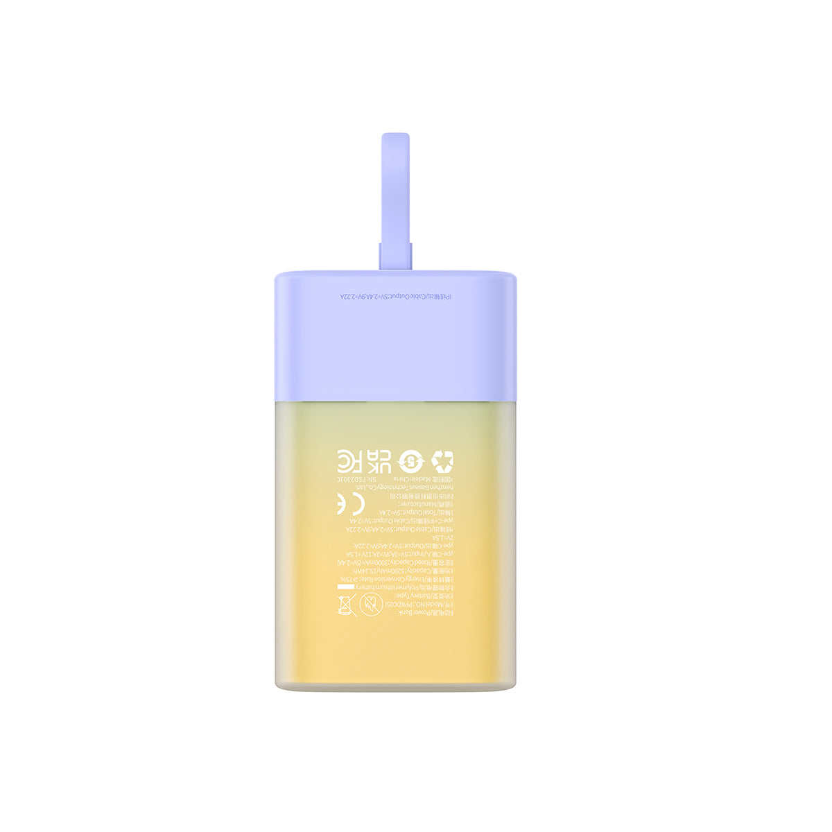 baseus-popsicle-usb-c-power-bank-20w-5200mah-with-built-in-usb-c-cable-flight-ap image 5