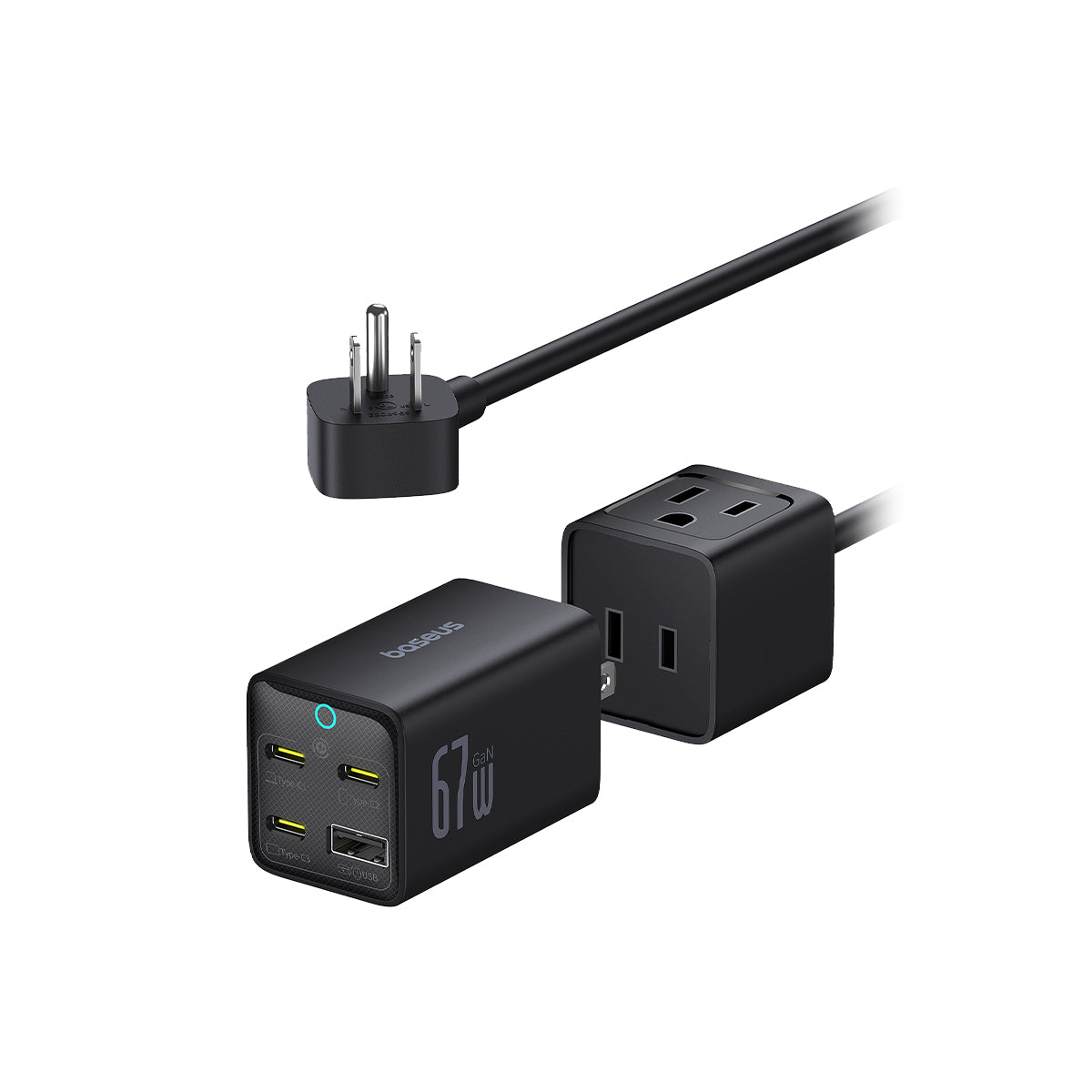 baseus-powercombo-mini-5-in-1-power-strip-67w-with-detachable-wall-charger-ac-ou image 1