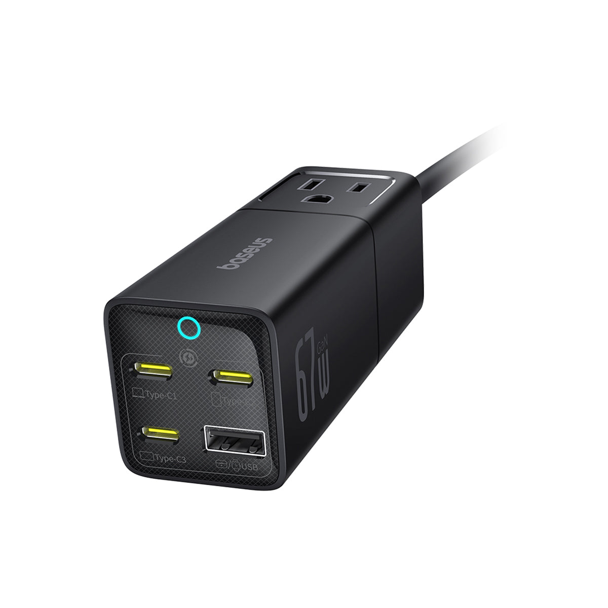baseus-powercombo-mini-5-in-1-power-strip-67w-with-detachable-wall-charger-ac-ou image 2