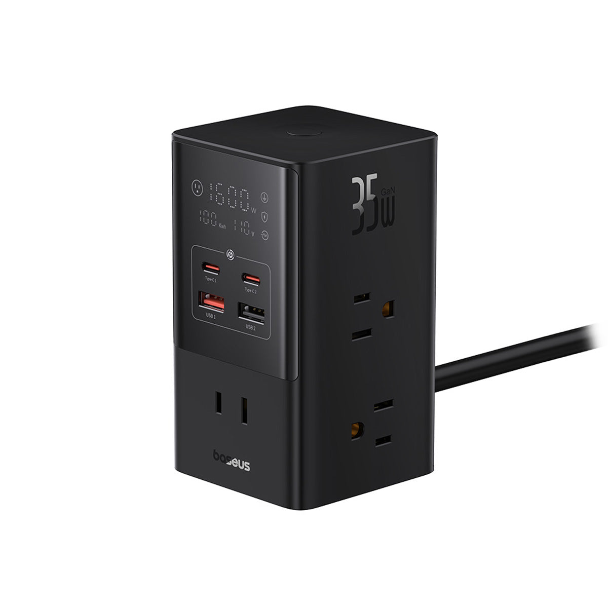 baseus-powercombo-tower-10-in-1-charging-station-35w-power-strip image 1