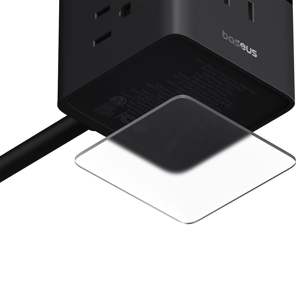 baseus-powercombo-tower-10-in-1-charging-station-35w-power-strip image 6