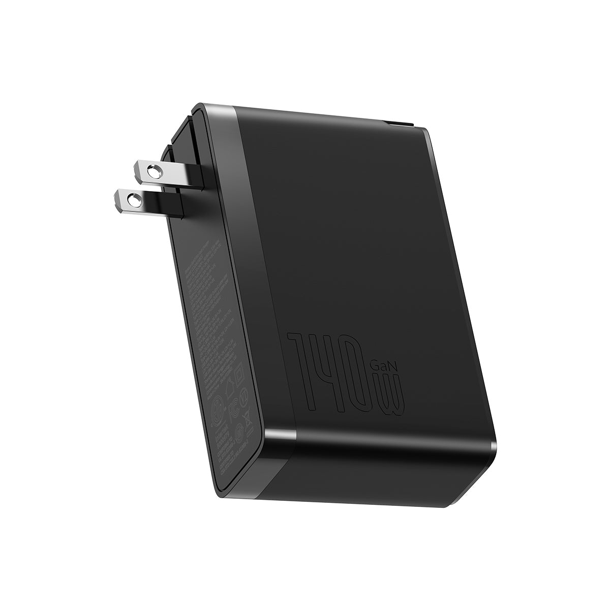 baseus-powermega-3-port-140w-gan-fast-wall-charger-for-laptops-and-phones image 2