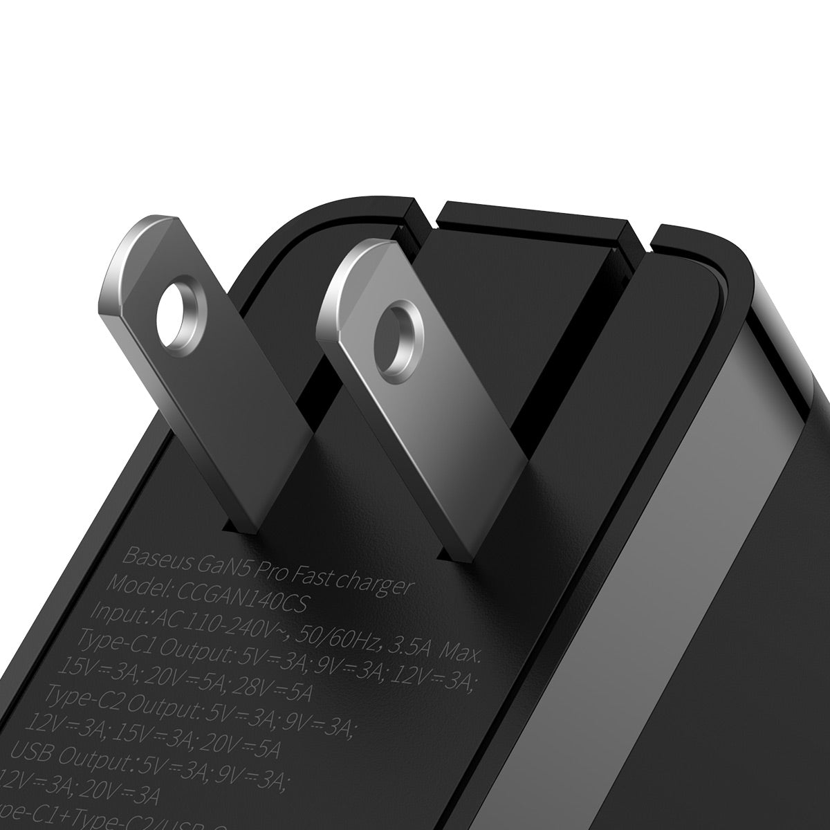 baseus-powermega-3-port-140w-gan-fast-wall-charger-for-laptops-and-phones image 5