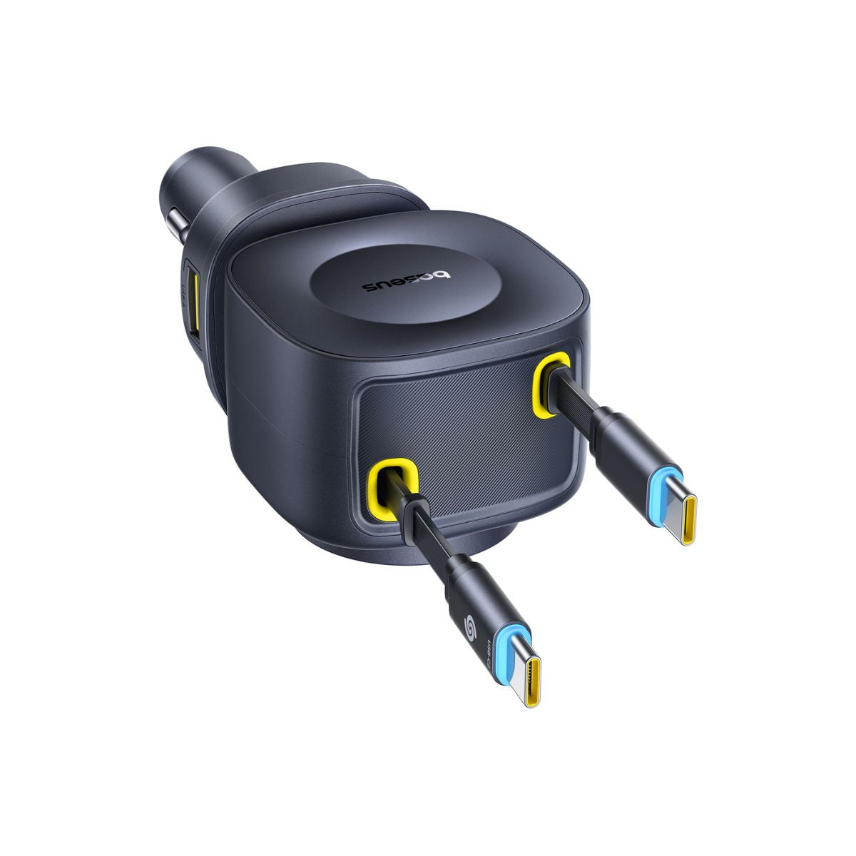 baseus-primetrip-vr2-max-163w-retractable-car-charger-3-usb-c-usb-a-270-rotation image 4