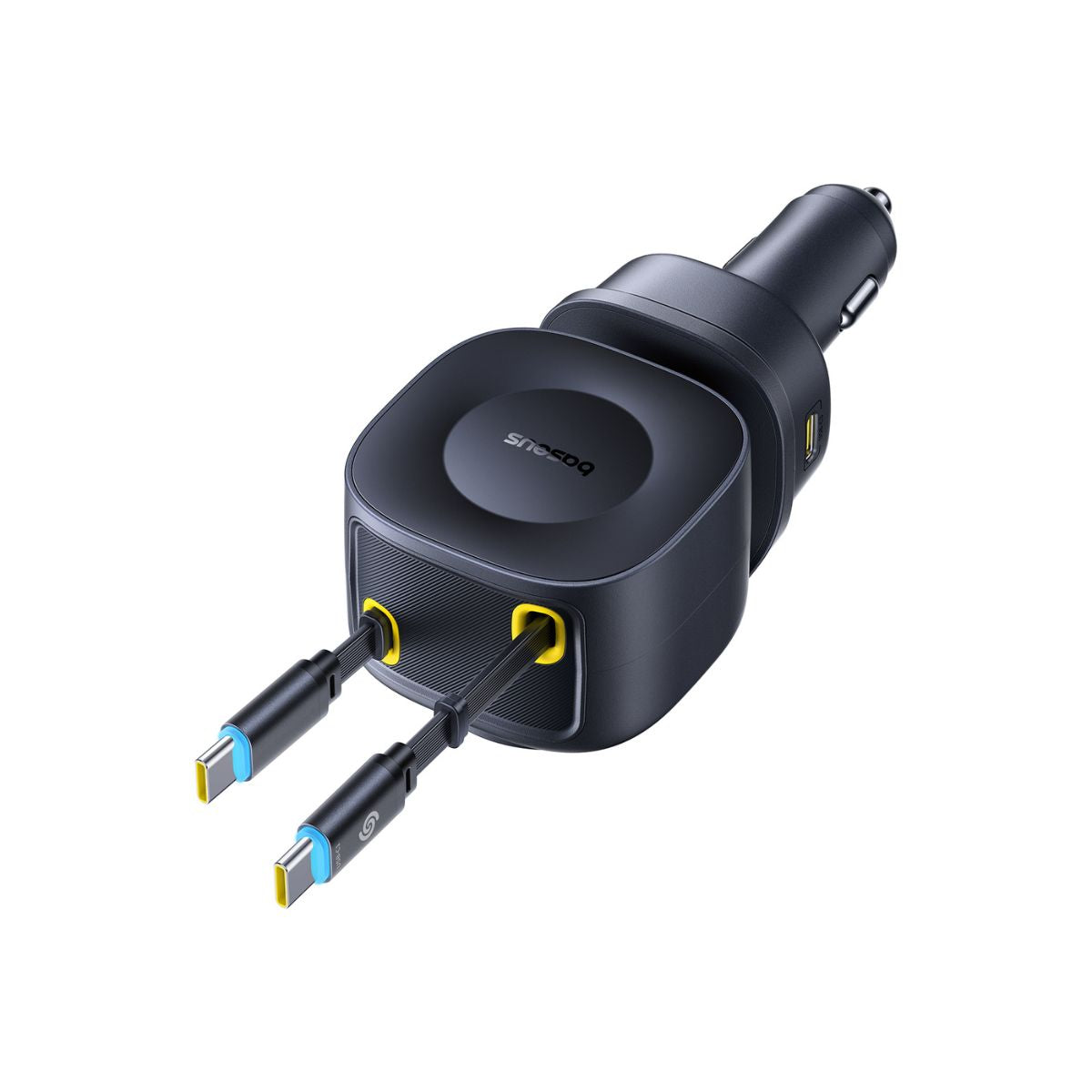 baseus-primetrip-vr2-max-163w-retractable-car-charger-3-usb-c-usb-a-270-rotation image 3