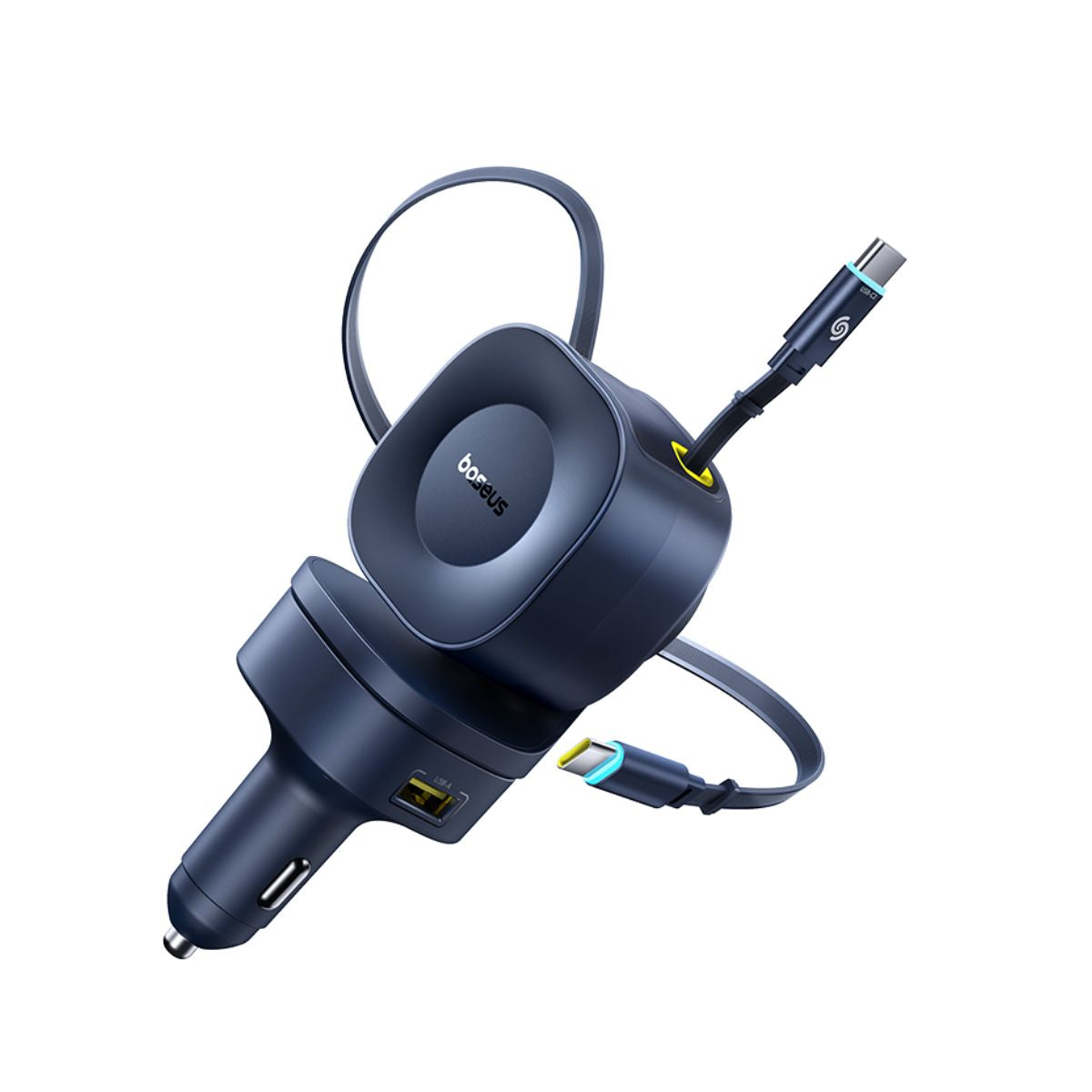 baseus-primetrip-vr2-max-car-charger-with-retractable-cable-3c-u-240w-dual-pull- image 2