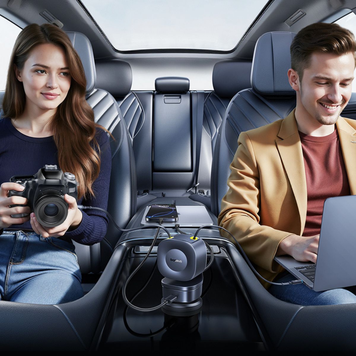 baseus-primetrip-vr2-max-car-charger-with-retractable-cable-3c-u-240w-dual-pull- image 5