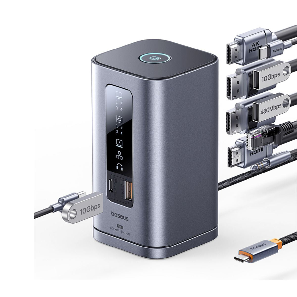 baseus-spacemate-rd1-11-in-1-docking-station-for-windows-with-100w-adapter-mst-m image 2