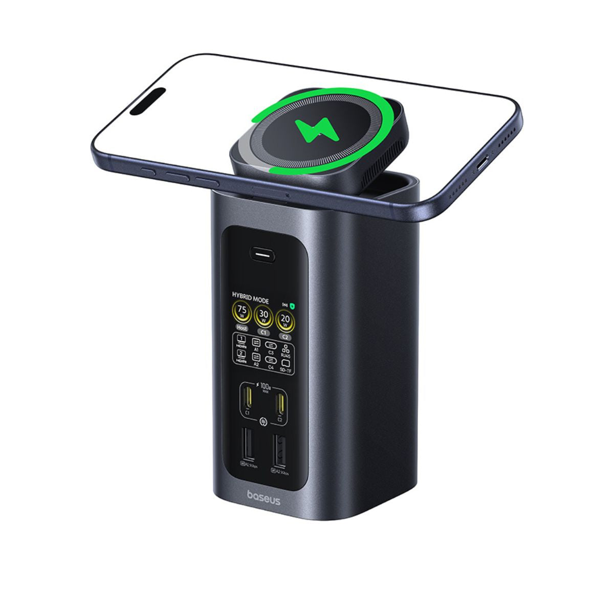 baseus-spacemate-rd1-pro-15-in-1-docking-station-with-dual-4k-displays-and-qi2-2 image 2