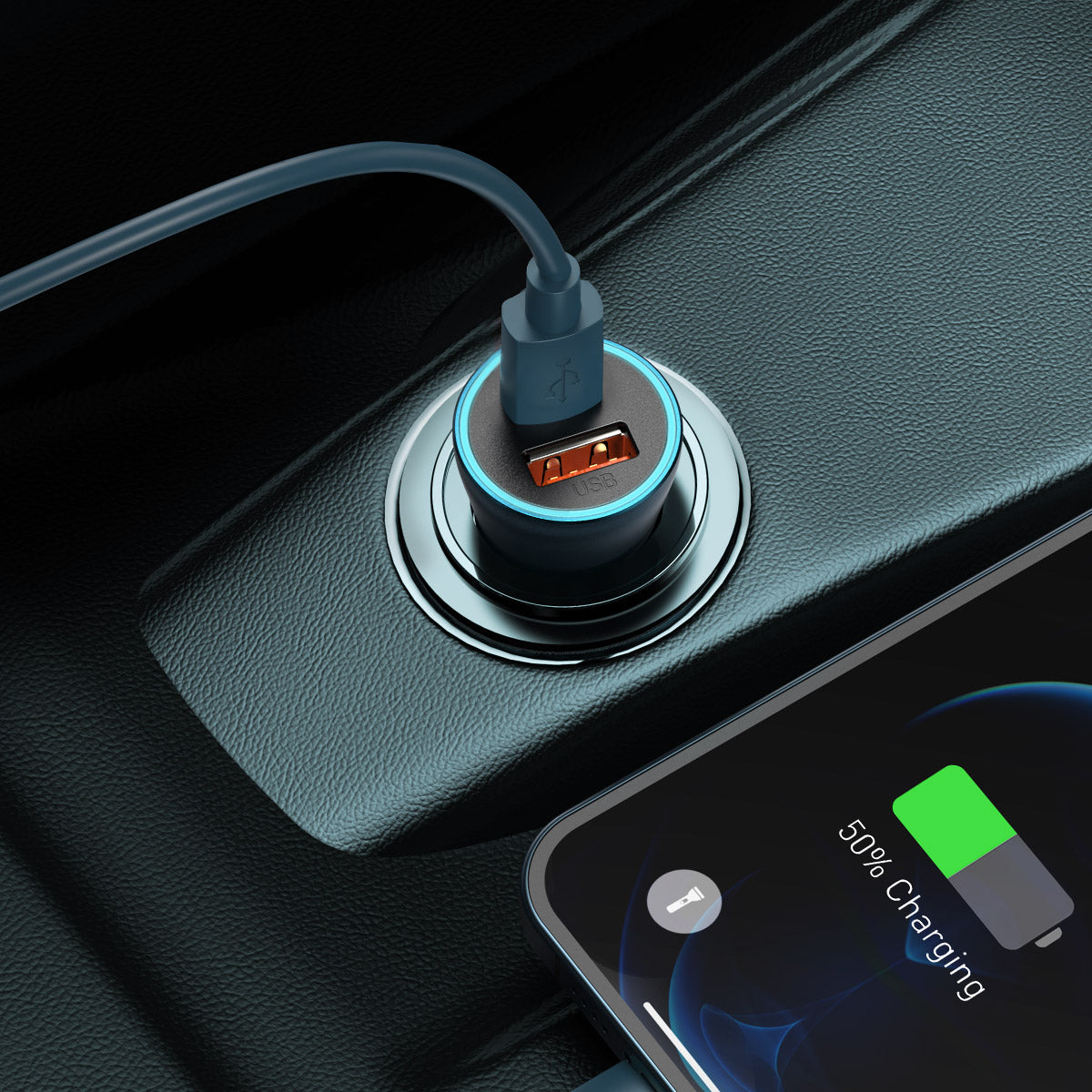 baseus-usb-a-usb-c-40w-fast-car-charger-with-dual-port-charging-and-bps-ii-safet image 8