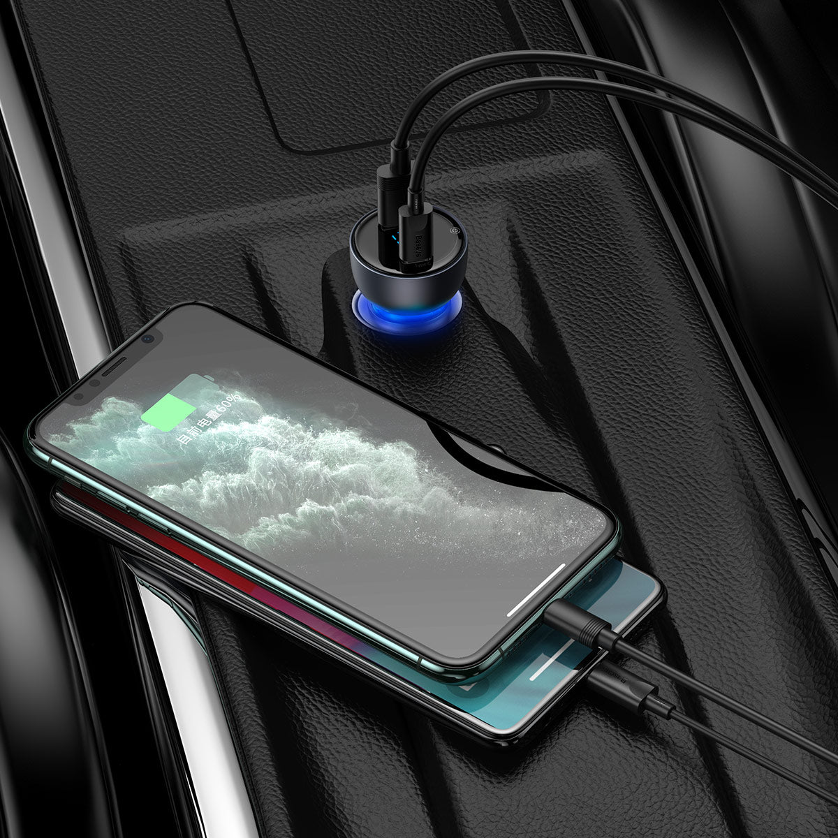 baseus-65w-usb-c-usb-a-car-charger-pd-qc-fast-charging-for-phone-and-laptop-12v- image 8