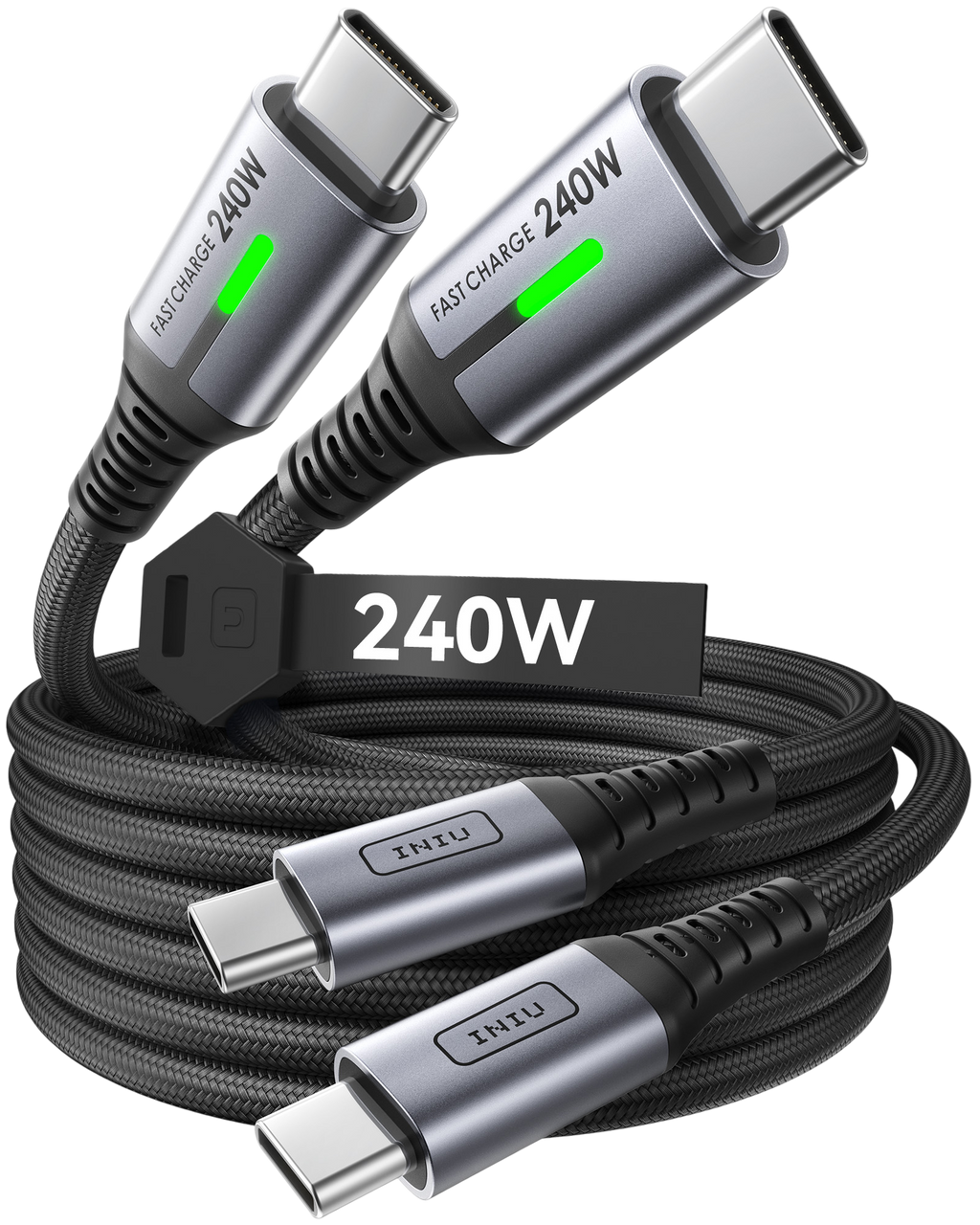 iniu-d7cc-240w-usb-c-to-usb-c-cable-2-pack-6-6ft-epr-fast-charge-with-led image 1