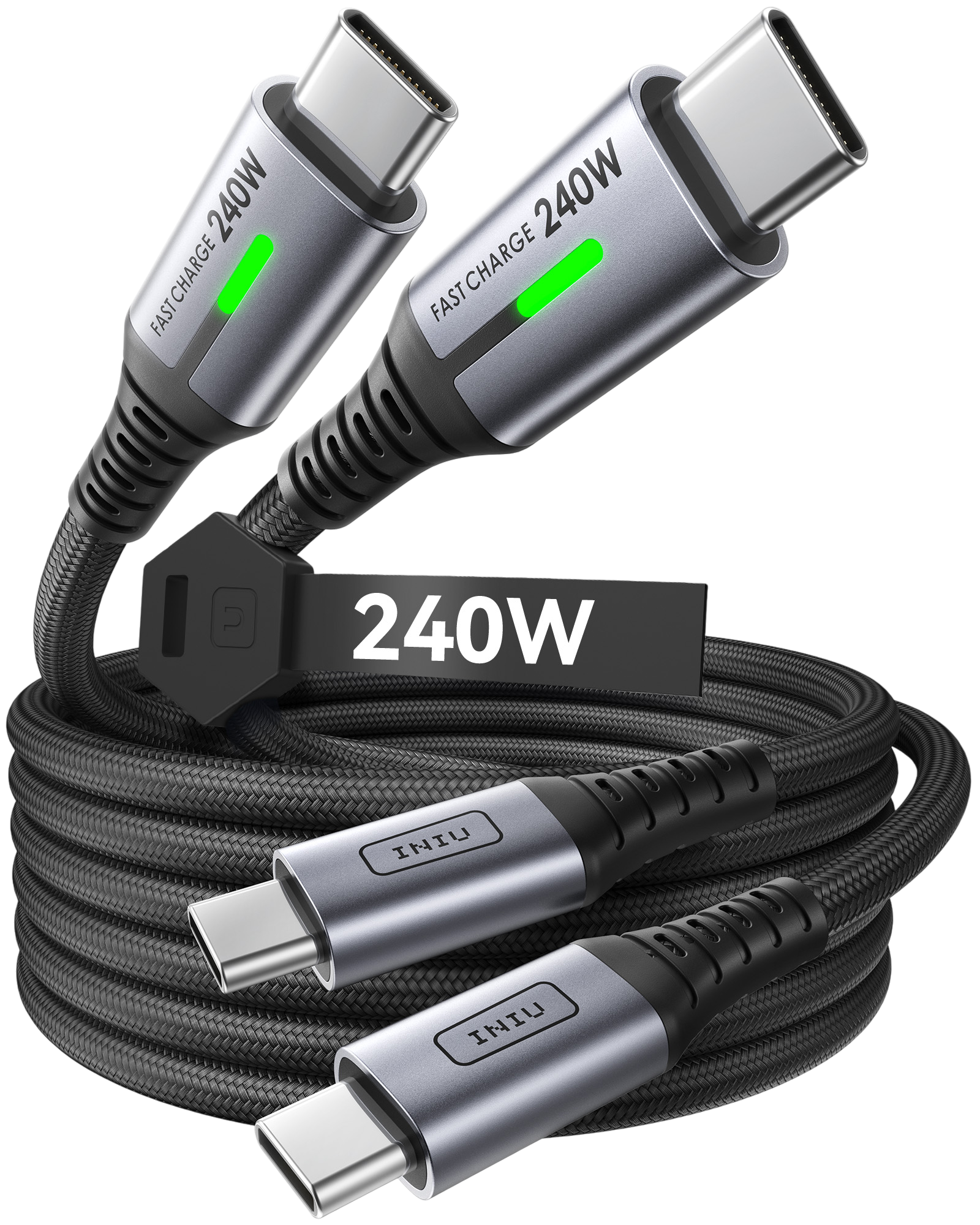 iniu-d7cc-240w-usb-c-to-usb-c-cable-2-pack-6-6ft-epr-fast-charge-with-led image 2