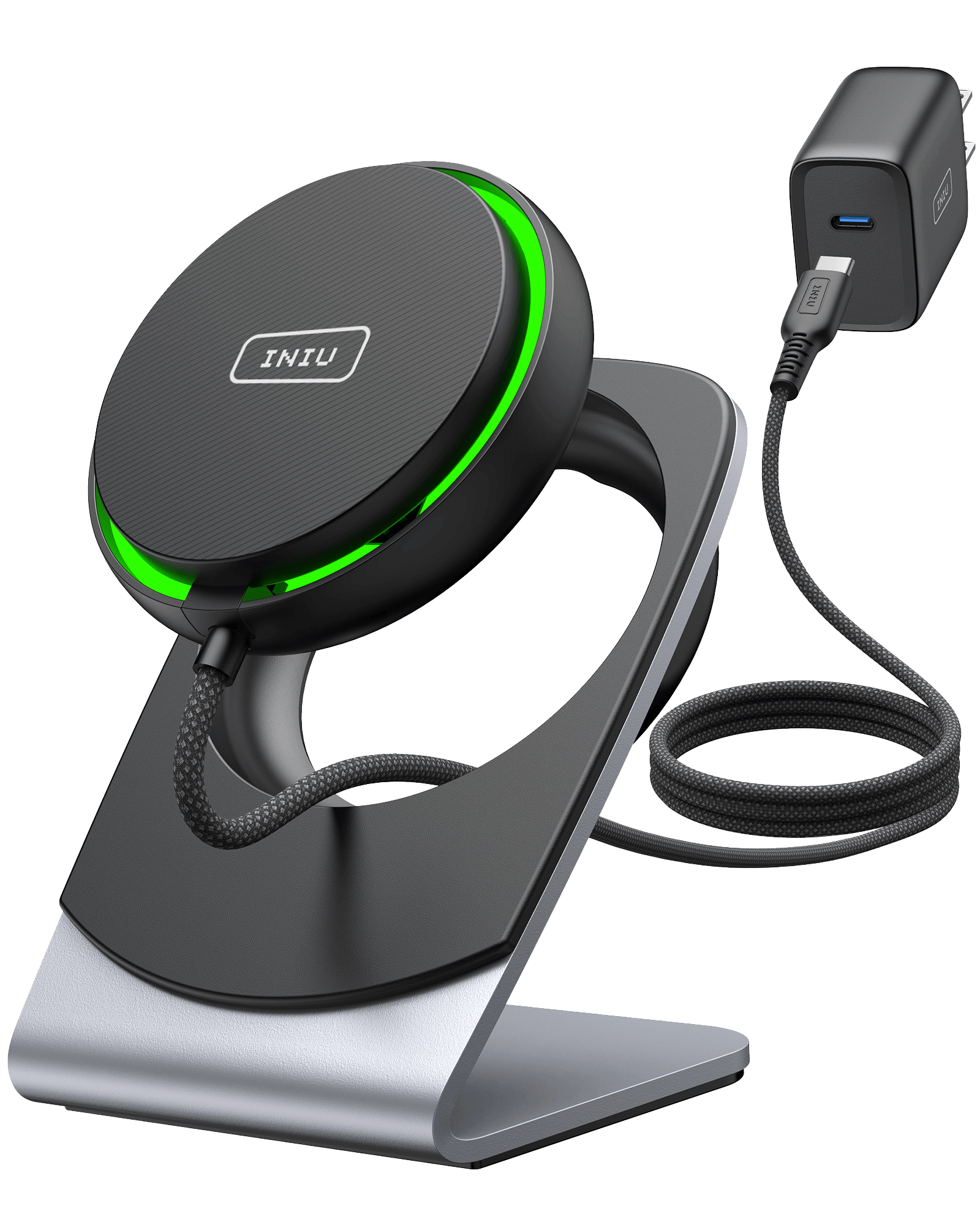 iniu-wi213-magsafe-charger-15w-fast-wireless-charging-with-9-fin-turbo-cooling-f image 2