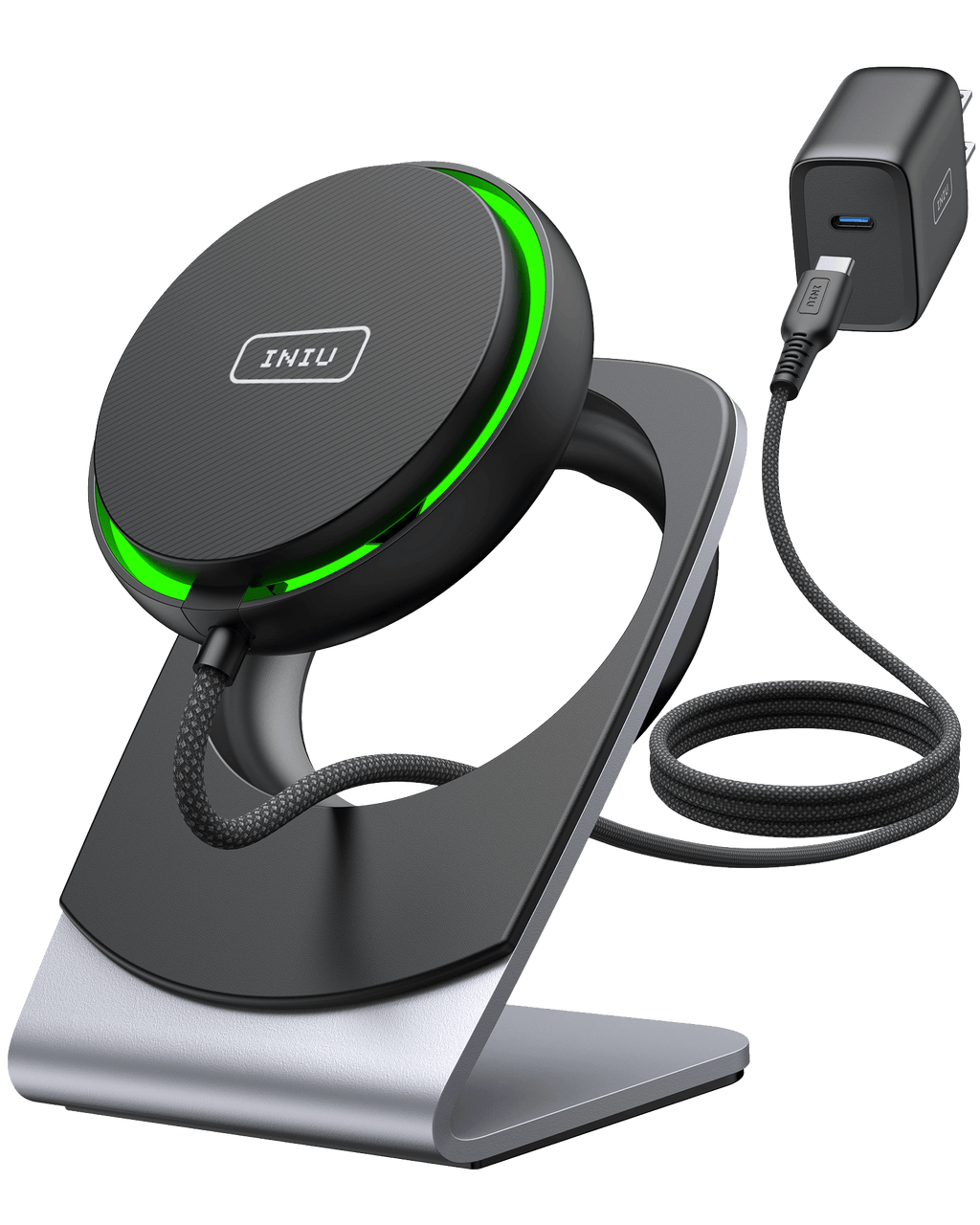 iniu-wi213-magsafe-charger-15w-fast-wireless-charging-with-9-fin-turbo-cooling-f image 1