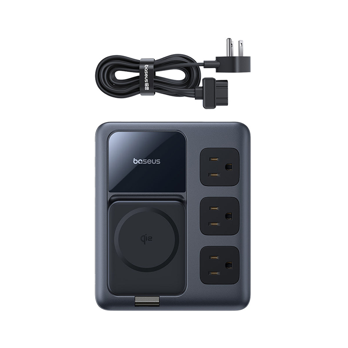 baseus-nomos-8-in-1-charging-station-qi2-67w-wired-and-wireless-desktop-charger- image 6