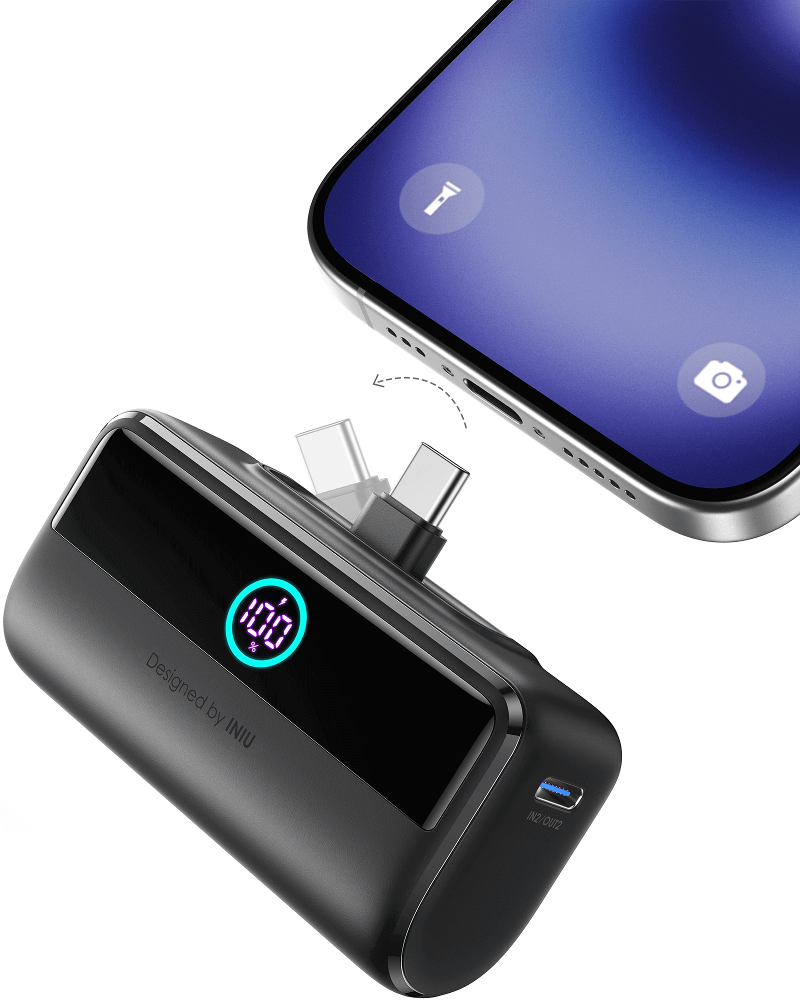 iniu-carry-p45-power-bank-22-5w-5500mah-pocket-portable-charger-with-usb-c image 2