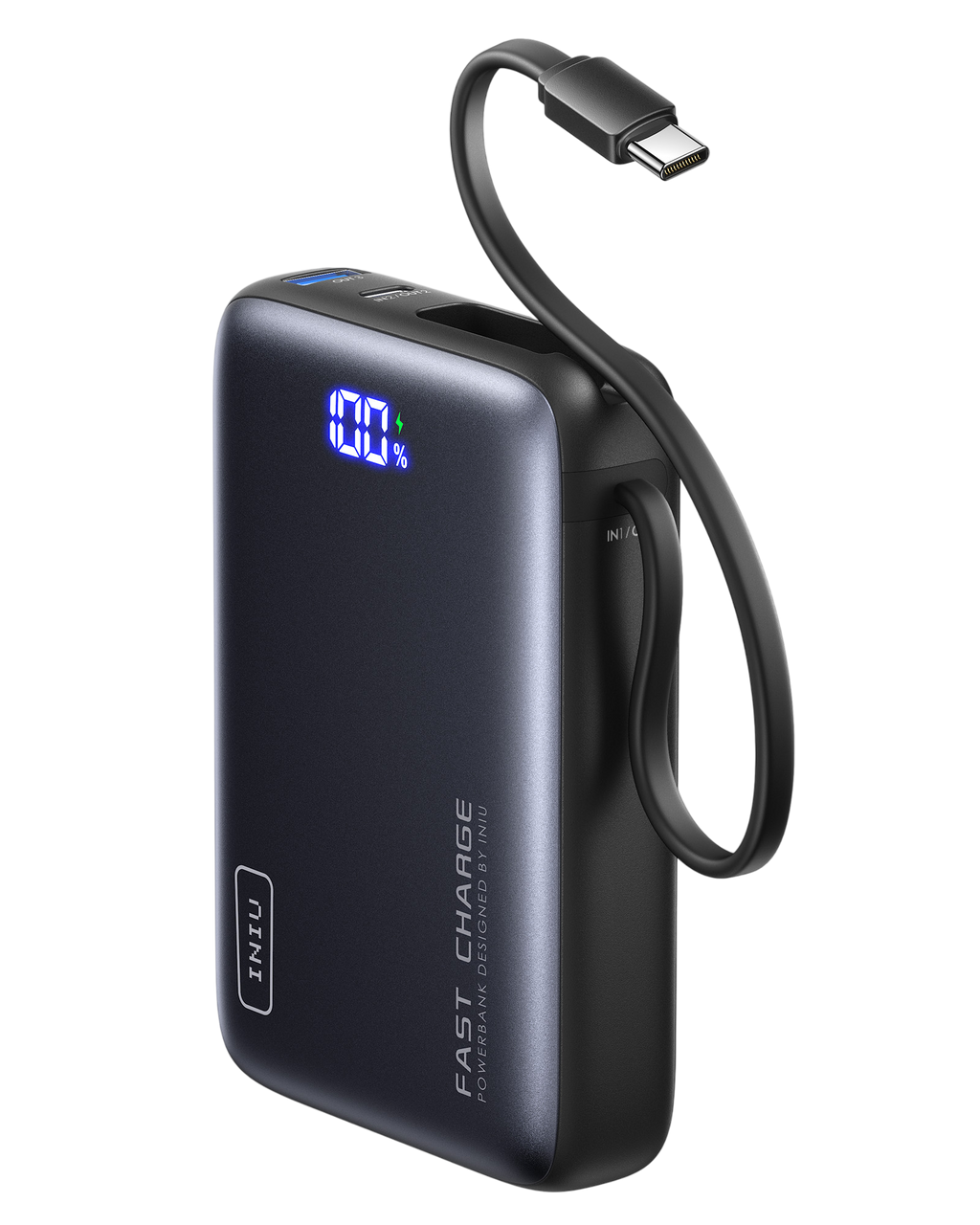 iniu-20000mah-pd-20w-power-bank-with-built-in-usb-c-cable-tinycell-compact image 1