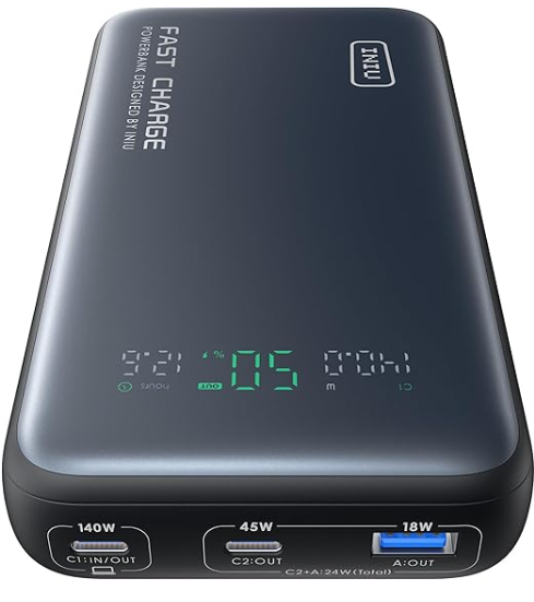 iniu-140w-25000mah-power-bank-tinycell-hyperstack-fast-charging-portable-charger image 1