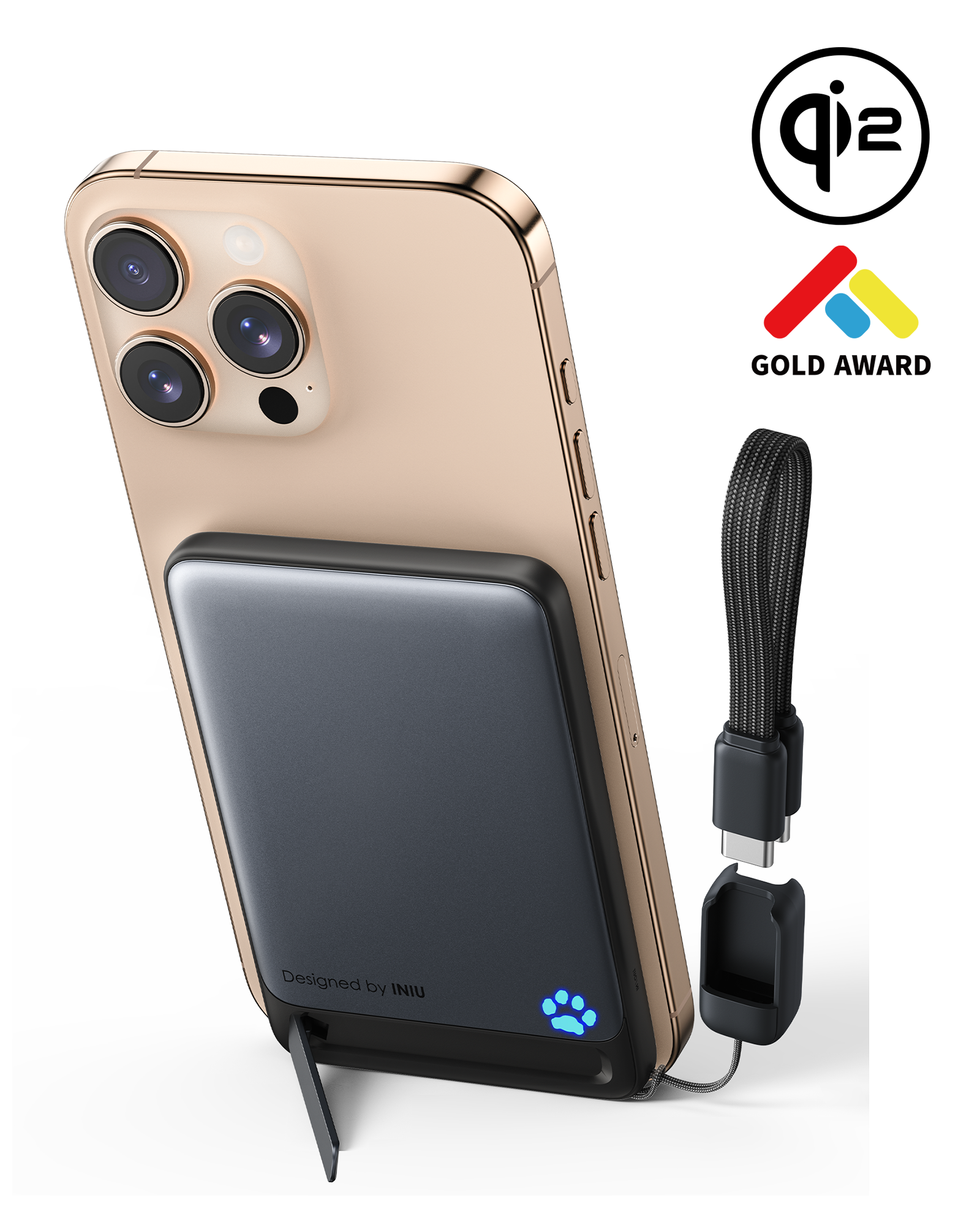 iniu-snapgo-p71-qi2-magnetic-power-bank-magsafe-15w-wireless-20w-pd-wired-5-000m image 2