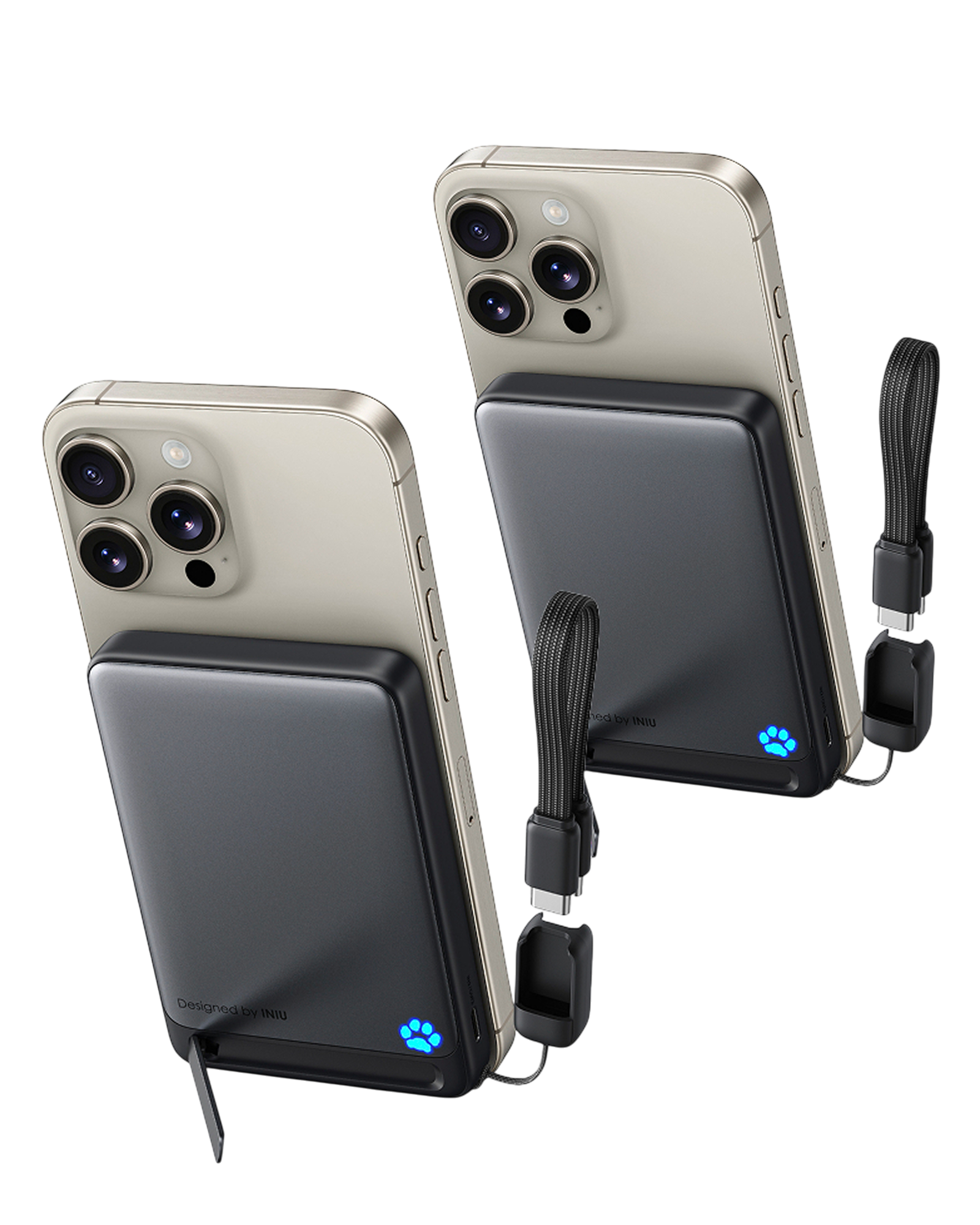 iniu-snapgo-p73-qi2-15w-10000mah-magnetic-wireless-power-bank-with-stand-0-5in-s image 2