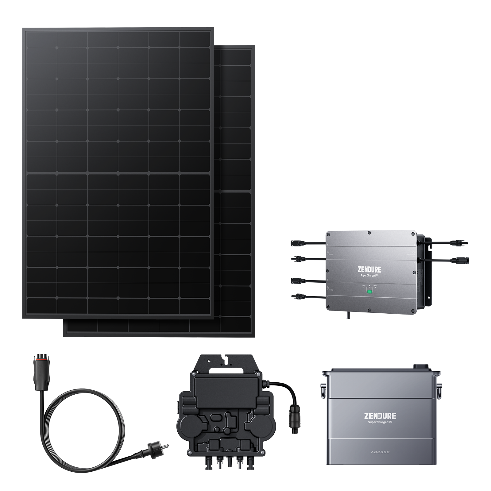 zendure-solarflow-balcony-power-plant-set-hub-1200-balcony-solar-energy-storage- image 1