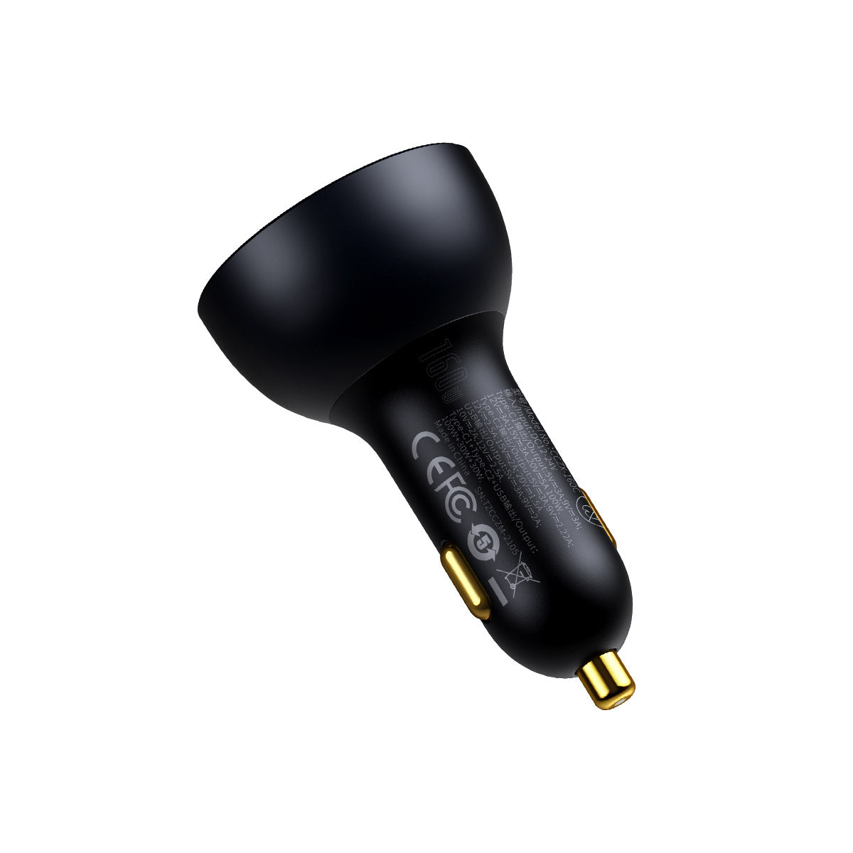 baseus-160w-usb-c-car-charger-3-port-fast-car-charger-adapter-with-100w-pd-outpu image 2