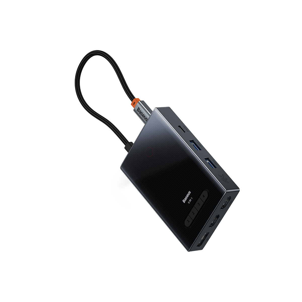 baseus-pioneerjoy-8-in-1-usb-c-hub-docking-station-with-sd-card-reader-hdmi-and- image 2